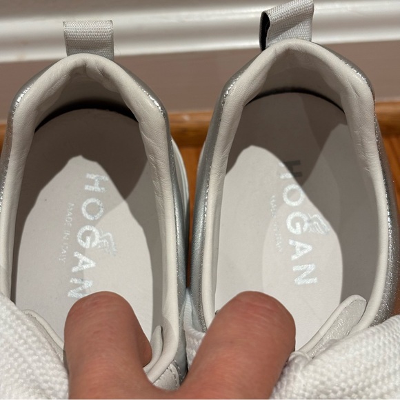 Hogan Women's White Leather Platform Sneakers - Picture 11 of 15